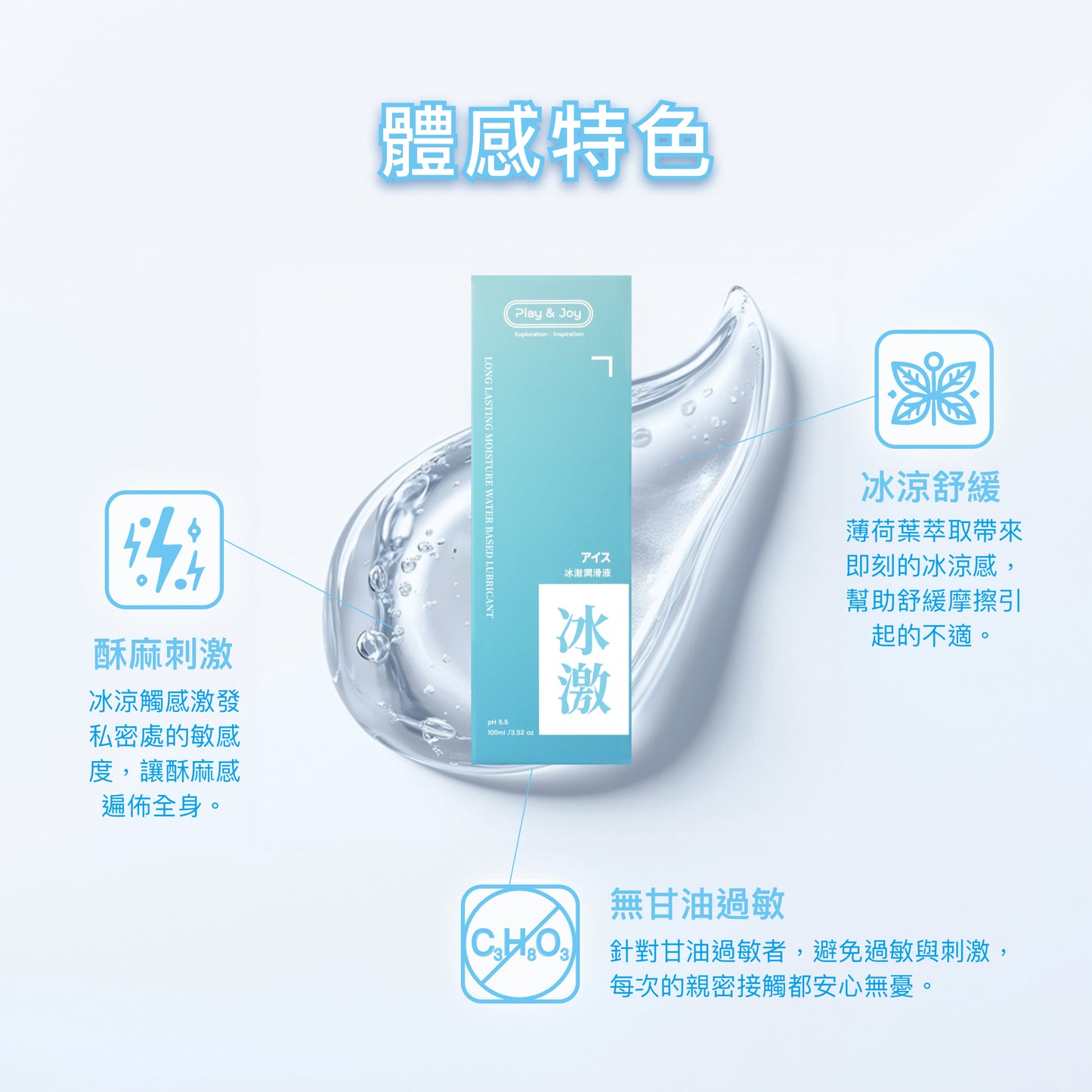 (NEW) PLAY & JOY 冰激潤滑液 100 ml